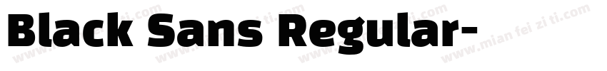 Black Sans Regular字体转换